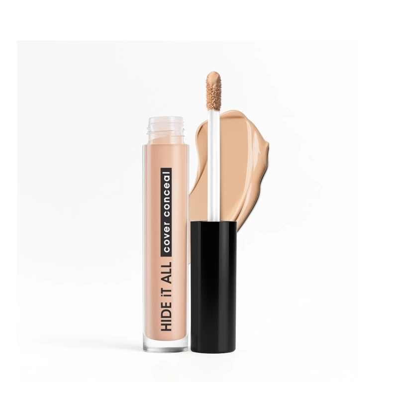 Hilary Rhoda Hide It All Cover Conceal | Conceals Masks, Scars & Dark Circles | High Coverage Concealer | With Shea Butter | Matte Finish | Cruelty-Free & Vegan - 3.7ml (Ivory- Shade 1) - Thumbnail 2